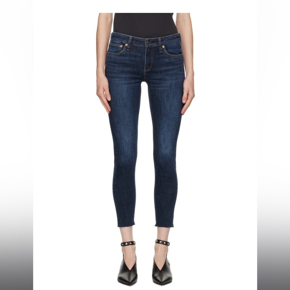 NWOT Rag & Bone Cate Mid Rise Ankle Skinny Women's Blue Jeans Size 29 - Picture 4 of 14